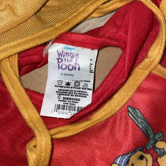 Vtg 2001 Disney Rare "Pooh-Riffic" Winnie the Pooh Halloween Toddler Costume-NEW - Picture 5 of 9